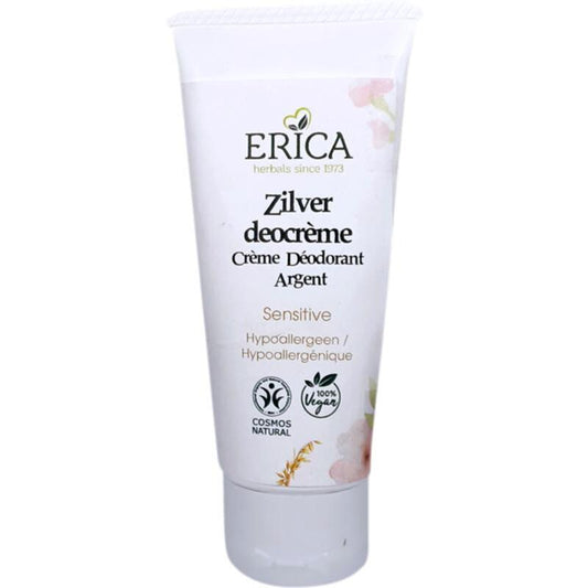 Erica Deodorant creme zilver sensitive 50ml