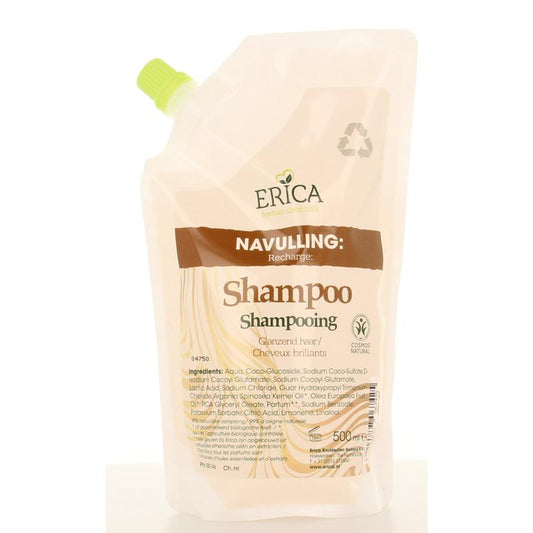 Erica Shampoo glans haar navul 500ml