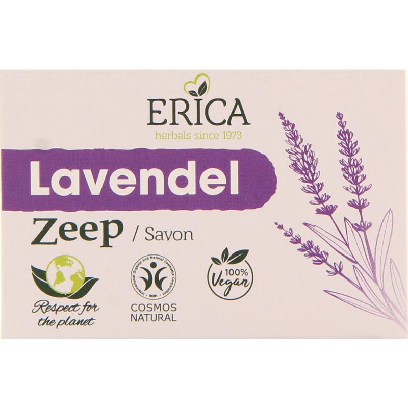 Erica Zeepblok lavendel 100g