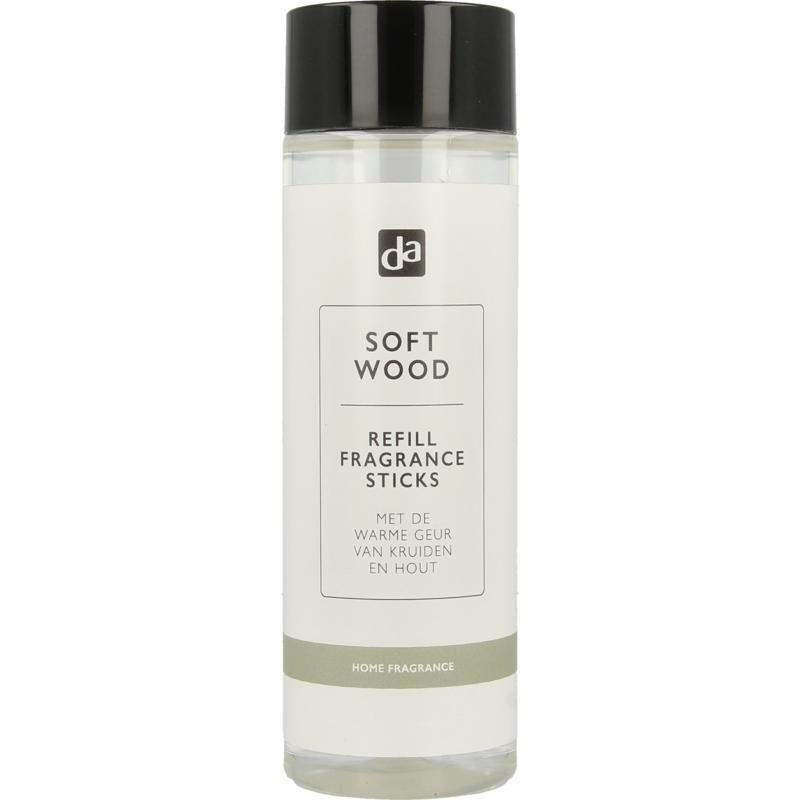 DA Premium geurstokjes navul soft wood 200ml