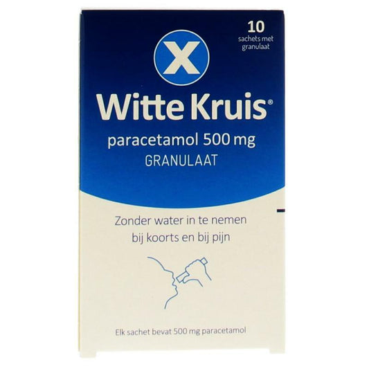 Witte Kruis Paracetamol 500 mg granulaat 10sach