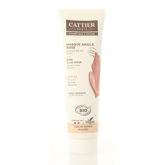 Cattier Roze klei masker aloe 100ml