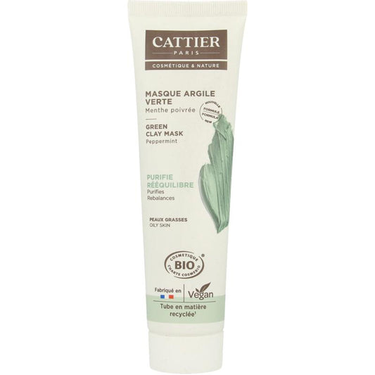 Cattier Groene klei masker munt 100ml