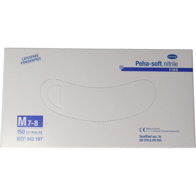 Hartmann Peha soft nitril fino handschoen maat M 150st