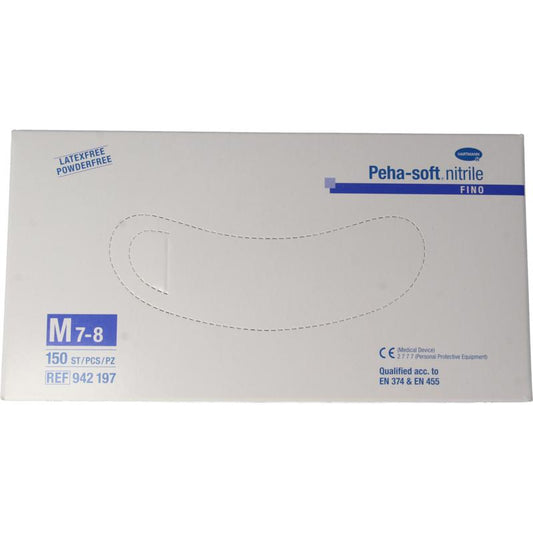 Hartmann Peha soft nitril fino handschoen maat M 150st