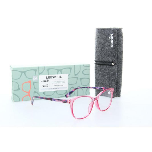 DA Leesbril Monroe pink +2 1st