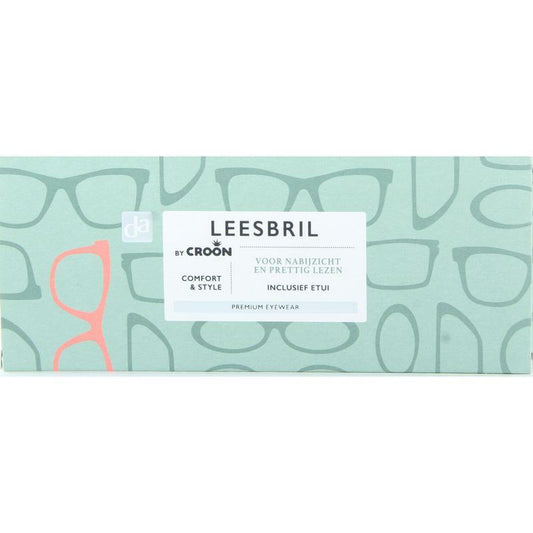 DA Leesbril Montel grey transparant +1 1st