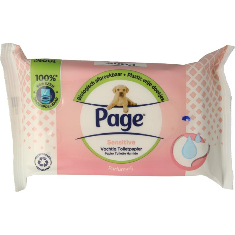 Page Vochtig toiletpapier sensitive navulling 38st