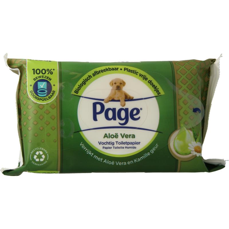 Page Vochtig toiletpapier aloe vera navulling 38st