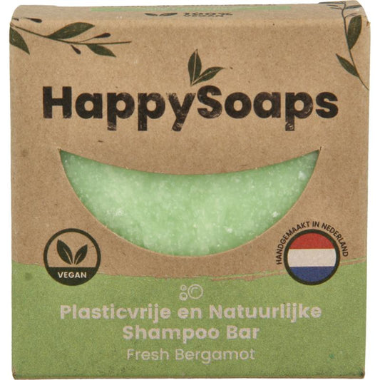 Happysoaps Shampoo bar fresh bergamot 70g