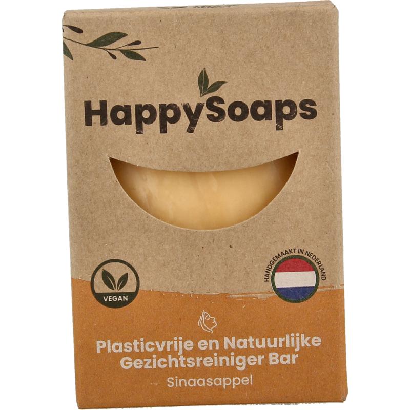 Happysoaps Gezichtreiniger bar sinaasappel 70g
