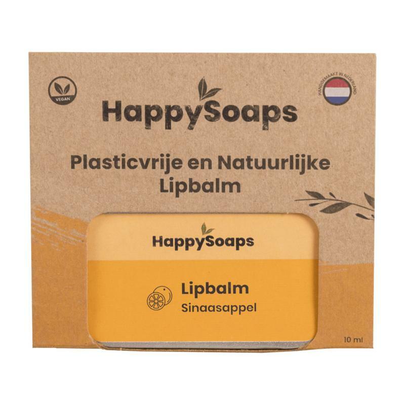 Happysoaps Lipbalm sinaasappel 10g