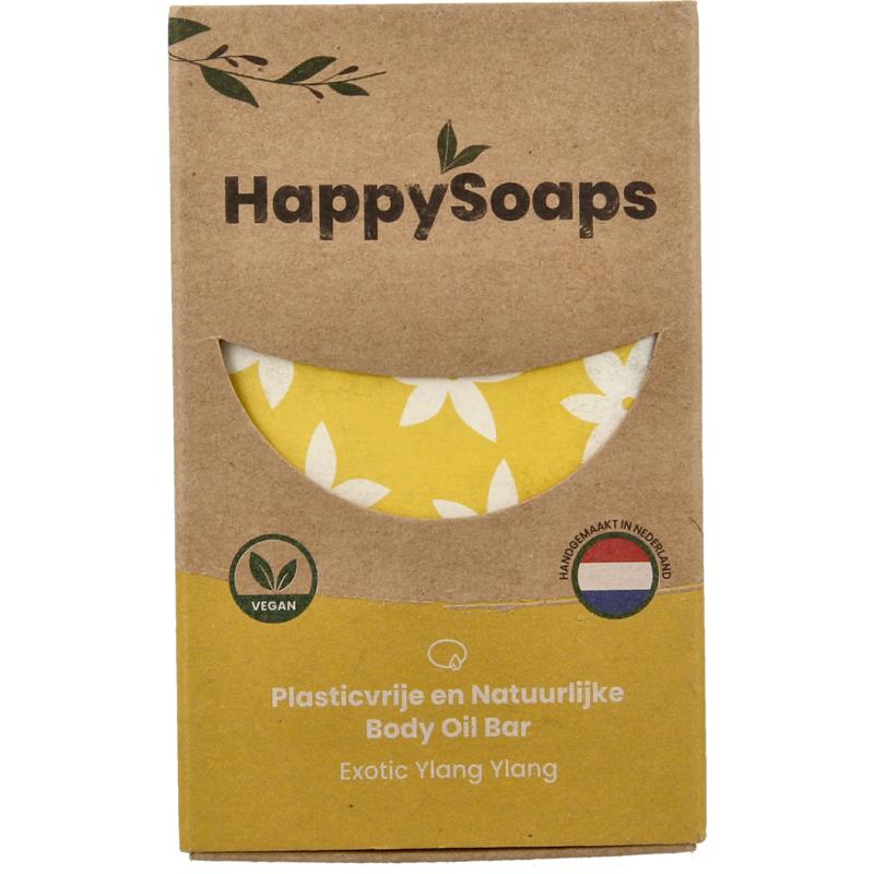 Happysoaps Body oil bar exotic ylang ylang 70g