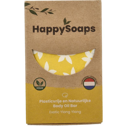 Happysoaps Body oil bar exotic ylang ylang 70g