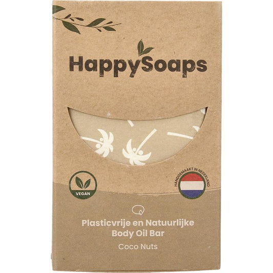 Happysoaps Body oil bar coco nuts 70g