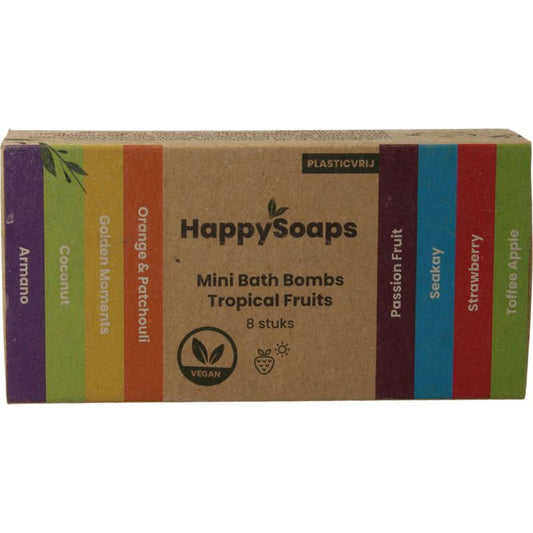 Happysoaps Bath bombs tropical fruits 80g