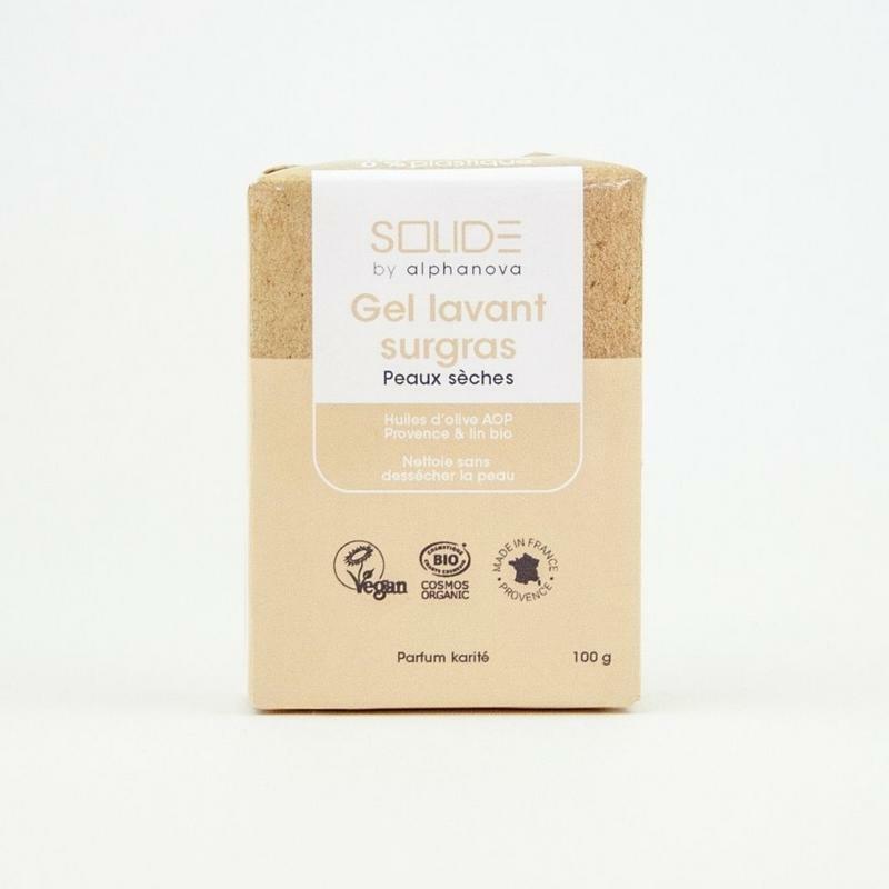 Alphanova Solide Cleansing gel droge huid 100g