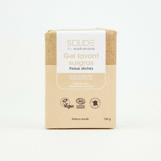 Alphanova Solide Cleansing gel droge huid 100g