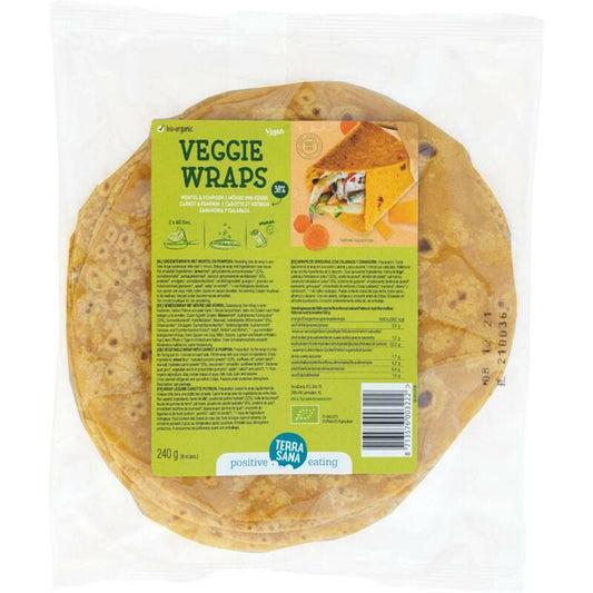 Terrasana Groentewrap wortel/pompoen 240g