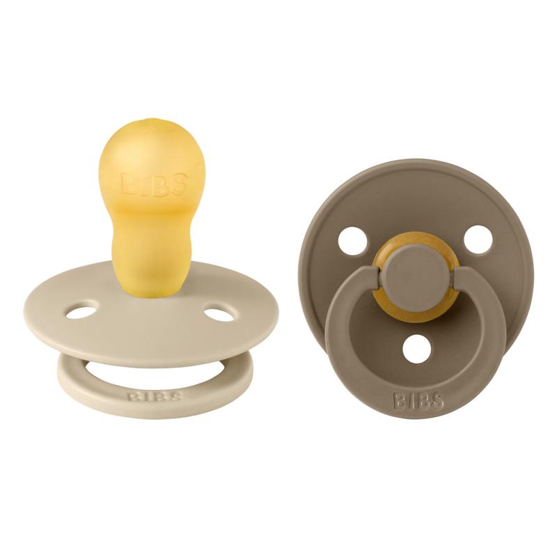 Bibs Fopspeen maat 3 - vanilla/dark oak 2pack 2st