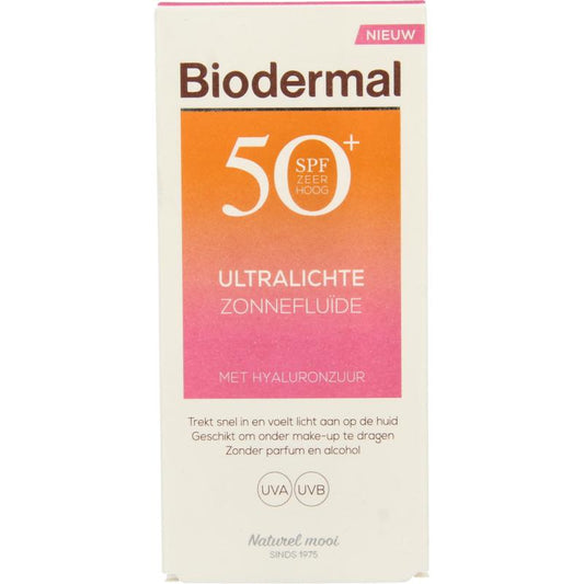 Biodermal Ultralichte Zonnefluide SPF50+ 40ml