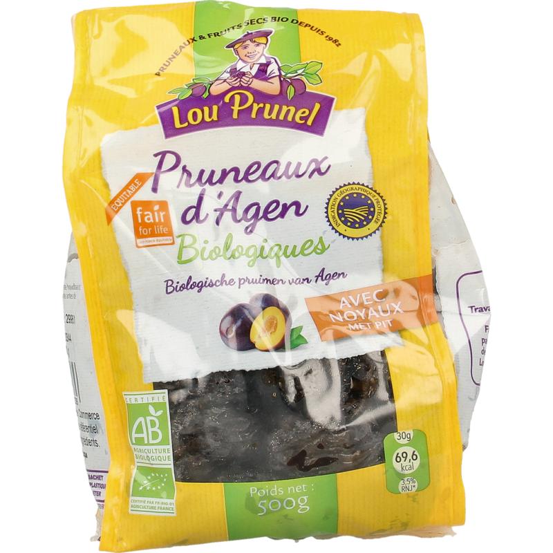 Lou Prunel Agen pruimen met pit 28/33 XXXL Fair for life bio 500g