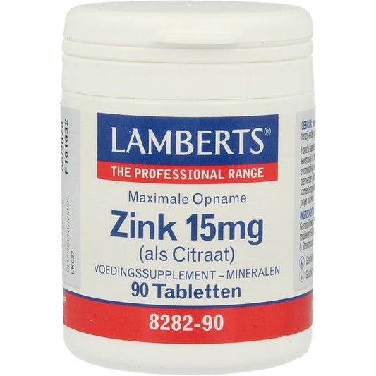 Lamberts Zink citraat 15mg 90tb