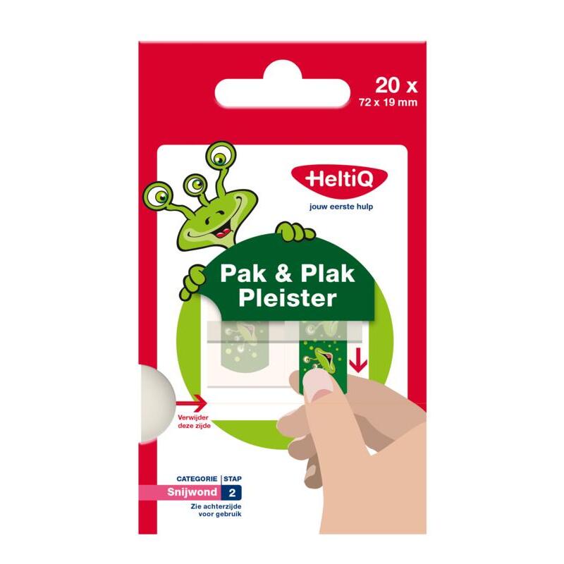 Heltiq Pak & plak groen 20st