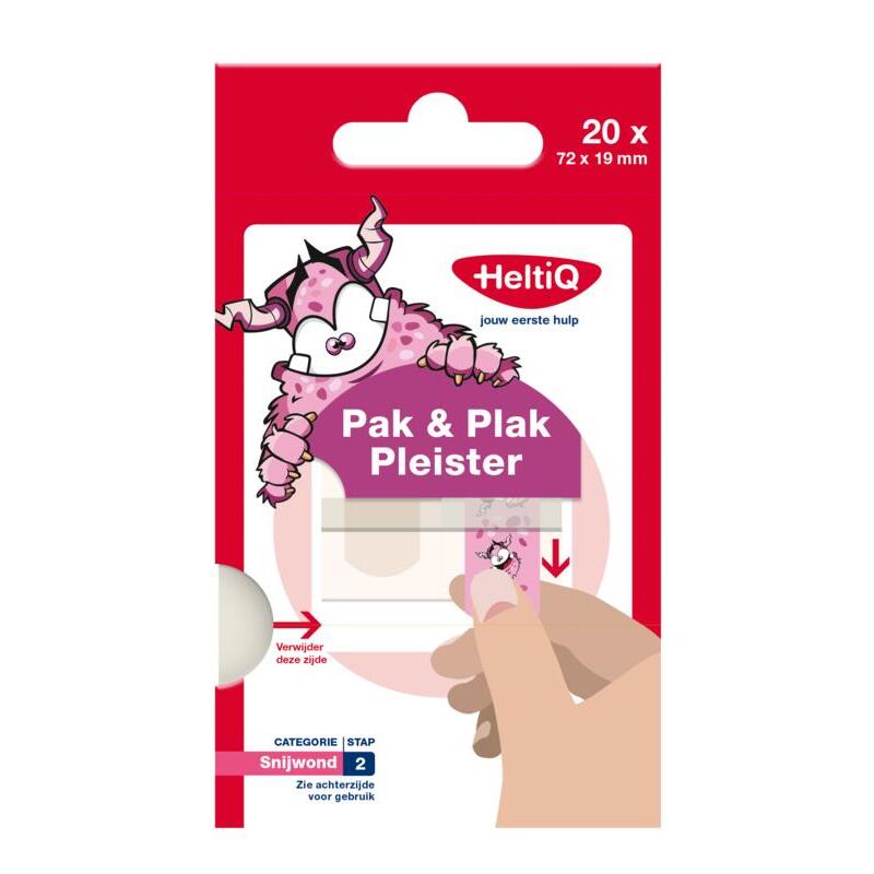 Heltiq Pak & plak roze 20st