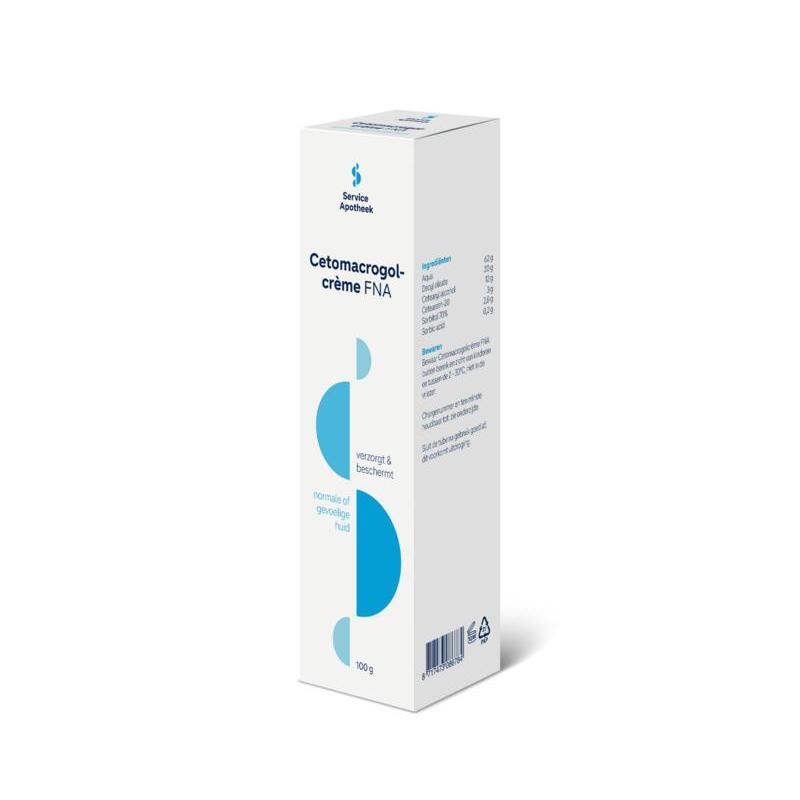 Service Apotheek Cetomacrogol creme FNA met doosje en bijsluiter 100g
