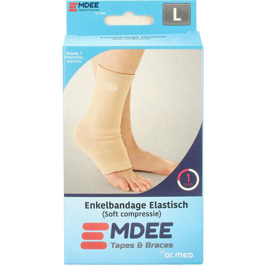 Emdee Elastic support enkel maat L huidskleur 1st