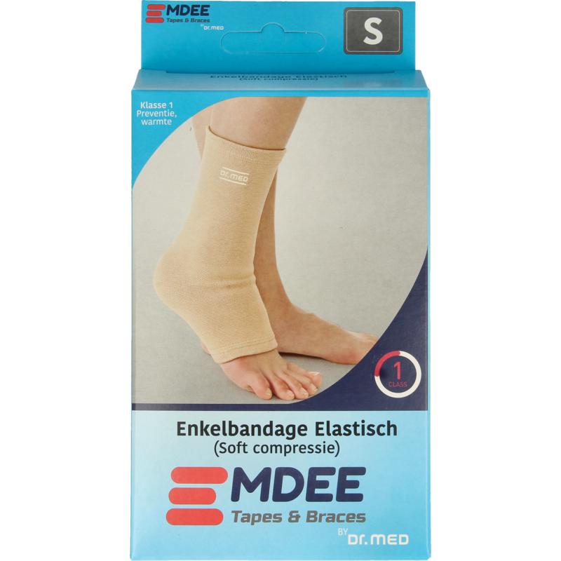 Emdee Elastic support enkel maat S huidskleur 1st