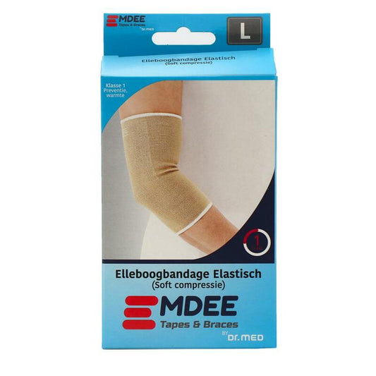 Emdee Elastic support elleboog L huidskleur 1st