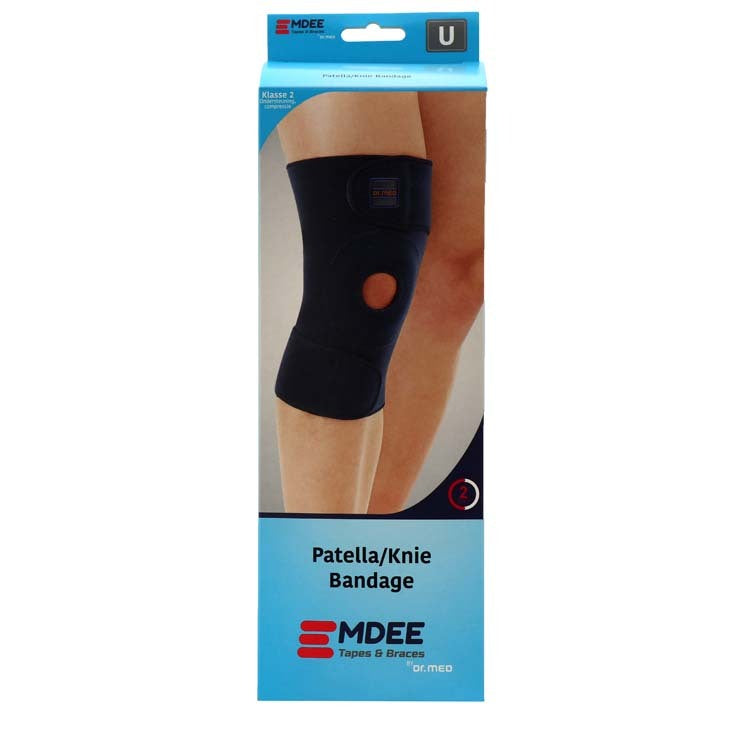 Emdee Knieband met stabilizers blauw 1st