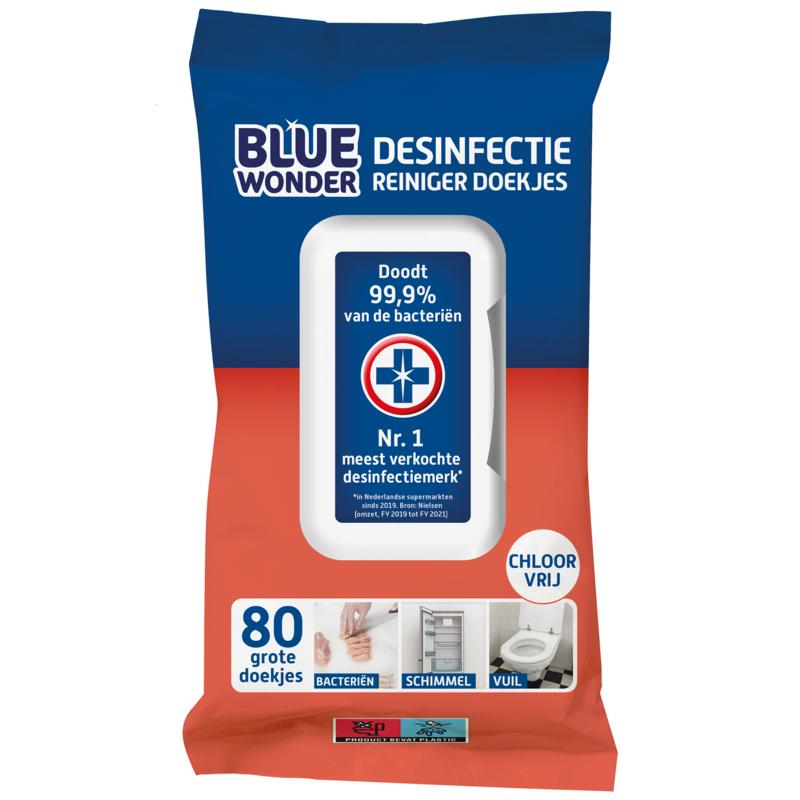 Blue Wonder Desinfectie doekjes 80st