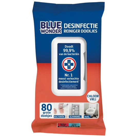 Blue Wonder Desinfectie doekjes 80st