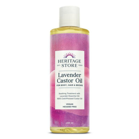 Heritage Store Castor oil lavender 237ml