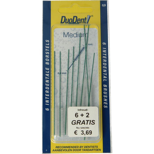 Duodent Duodent interdentale borstels medium 8st