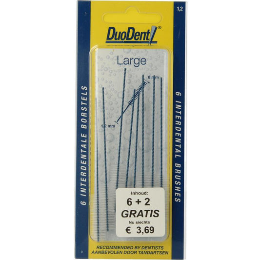 Duodent Duodent interdentale borstels large 8st