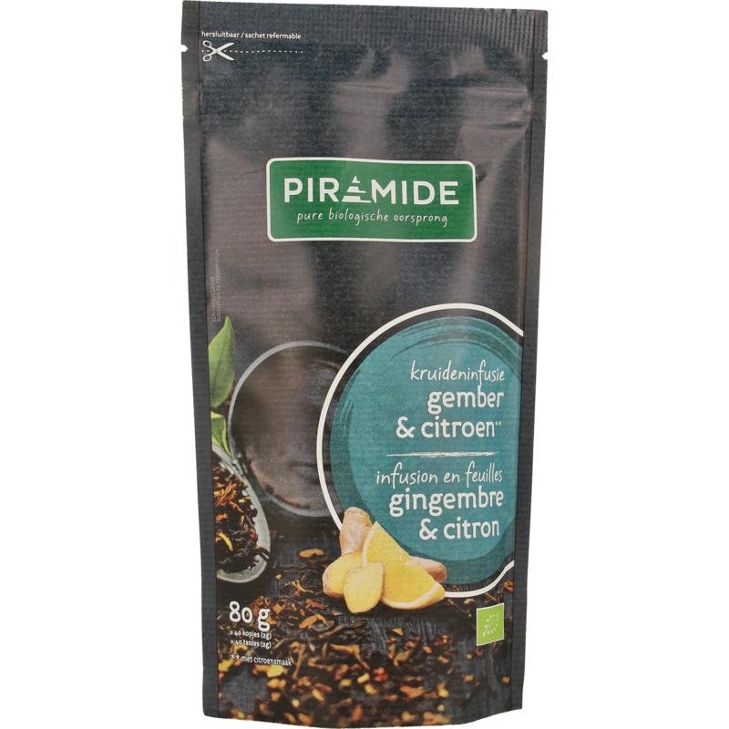 Piramide Gember citroen bio 80g