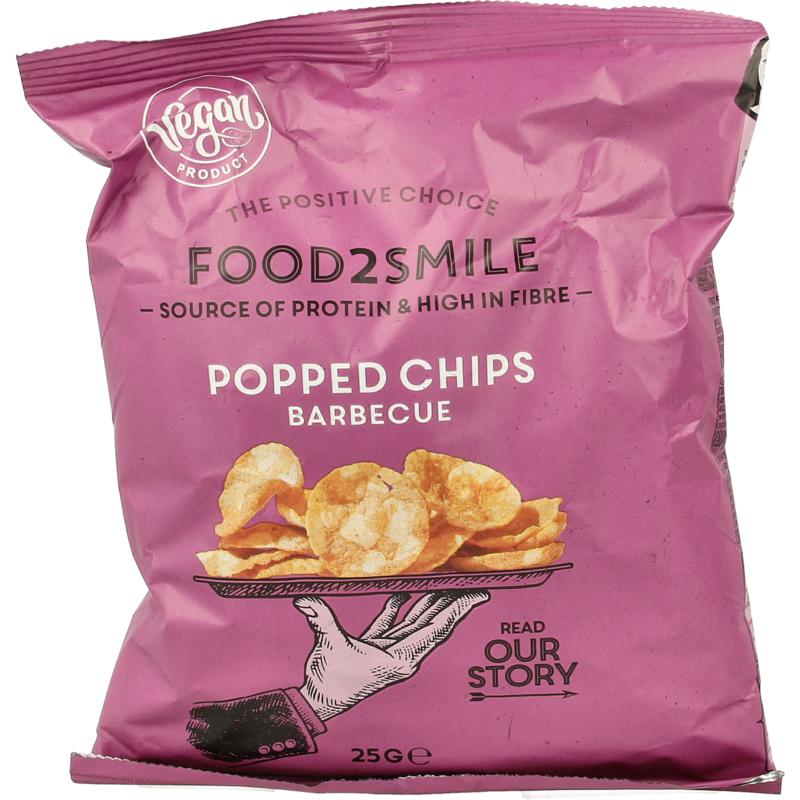 Food2Smile Popped chips barbeque 25g