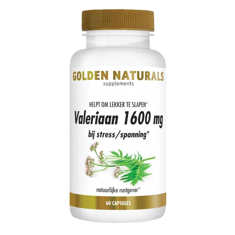 Golden Naturals Valeriaan 1600mg 60ca
