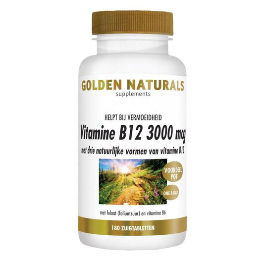 Golden Naturals Vitamine B12 3000mcg 180zt