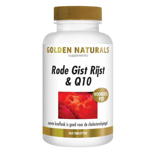 Golden Naturals Rode gist rijst & Q10 360tb