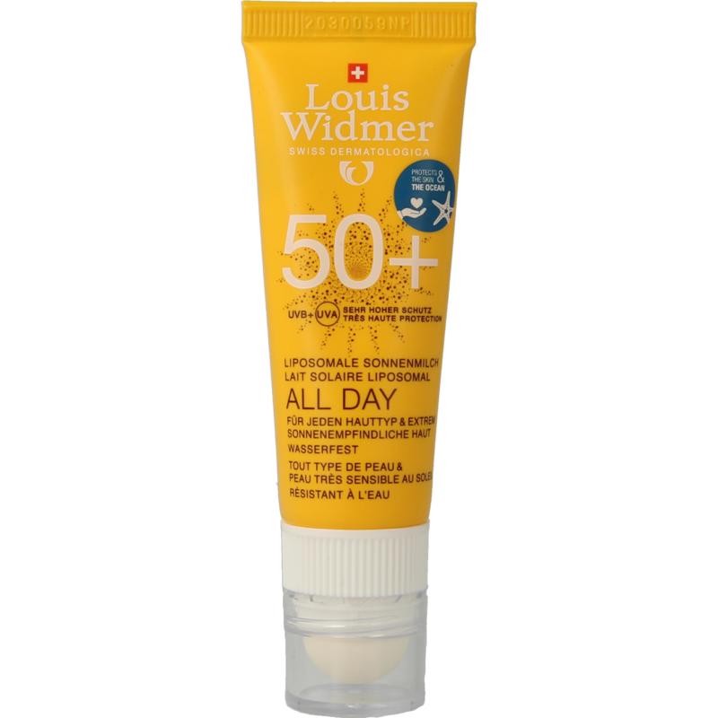 Louis Widmer Sun all day 50+ lipstick zonder parfum 25ml