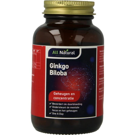 All Natural Ginco biloba one a day 60ca