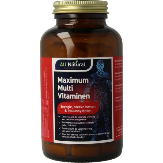 All Natural Maximum multi vitaminen 120tb