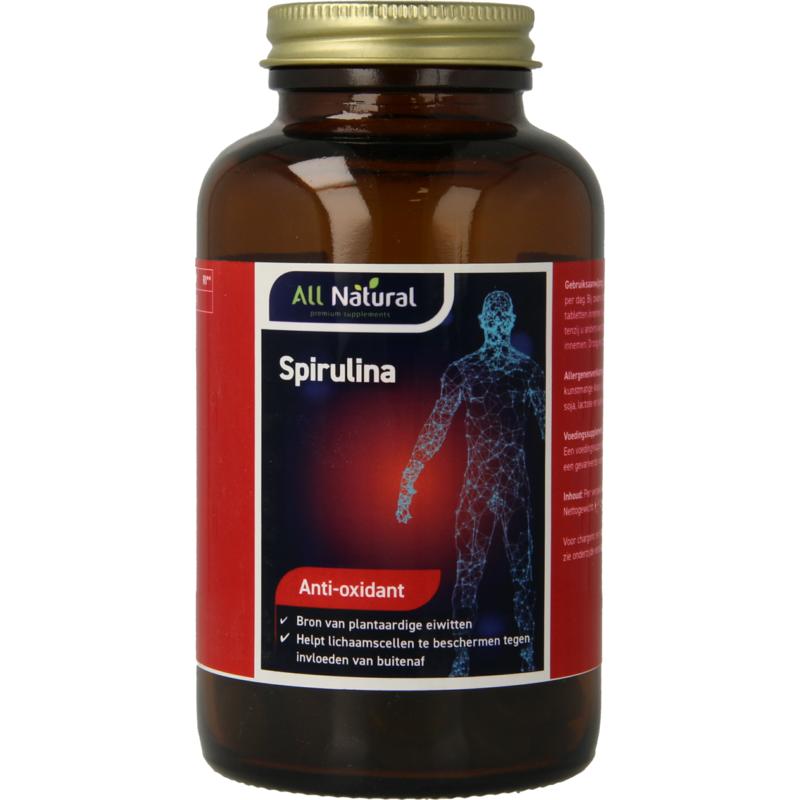 All Natural Spirulina 580mg 200tb