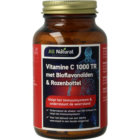 All Natural Vitamine C 1000 met bioflavonoiden & rozenbottel 100tb