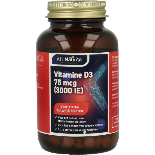 All Natural Vitamine D3 75mcg 120tb